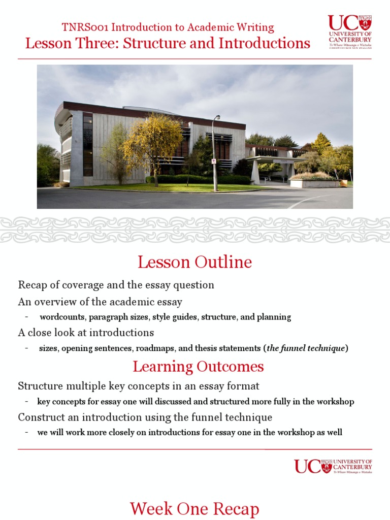 Module 2 Lesson 1 Structure and Introductions (2.1) | PDF