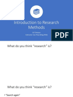 Introduction to Research Methods: Understanding the Research Process