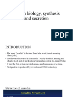 Insulin Biology J Synthesis and Secretion