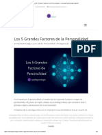 Los 5 Grandes Factores de La Personalidad - Consulta de Psicología Epsiba