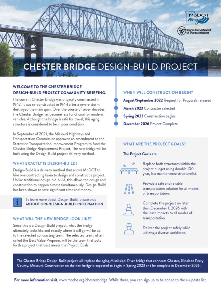 MoDOT ChesterBridge Handout v4 | PDF | Transport