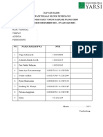 Daftar Hadir Neurologi - Rsud Pasar Rebo (05 Desember 2022 - 07 Januari 2023)