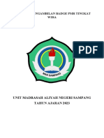 Proposal Pengambilan Badge PMR Tingkat Wira
