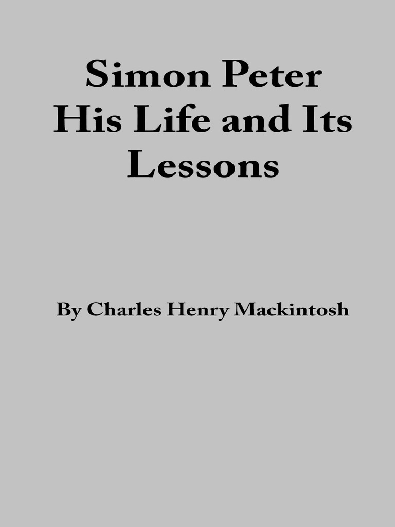 Lessons from Simon Peter's Life | PDF | Jesus | Saint Peter
