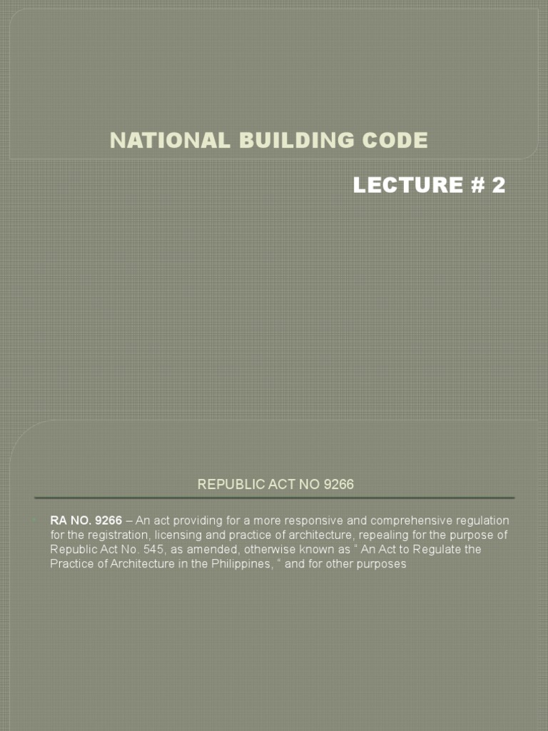 Building System Design Lec 2 | PDF | Licensure | Architect