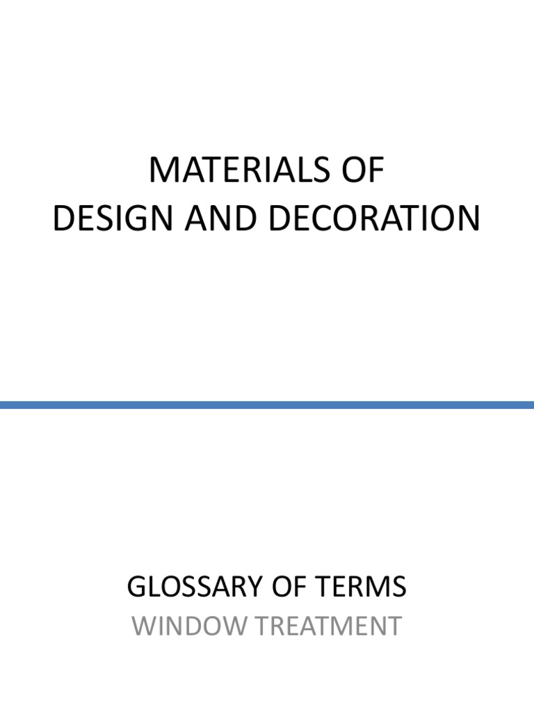 Materials Glossary 2 PDF Curtain Paint