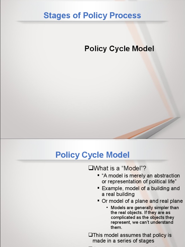 Stages of the Policy Cycle Explained | PDF | Policy | Heuristic