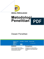 Metodologi Penelitian 06 - Desain Penelitian