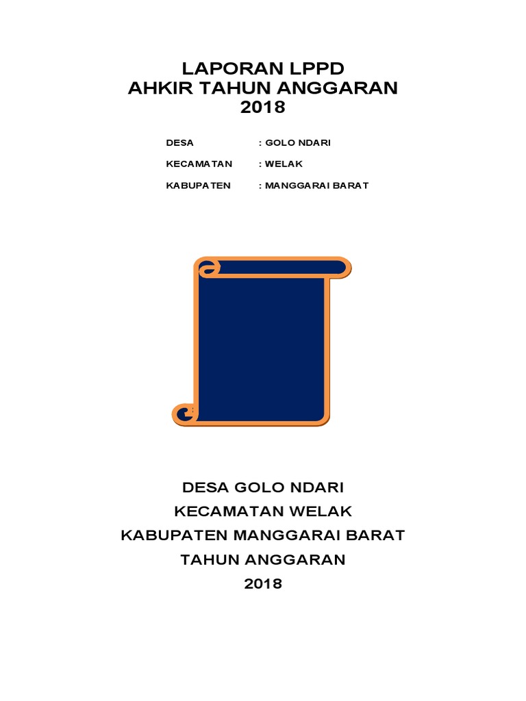 LPPD 2018 Desa Golo Ndari | PDF