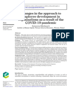 Changes in The Approach To Employee Development in Organisations As A Result of The COVID-19 Pandemic