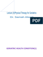 Lecture (4) Physical Therapy in Geriatric