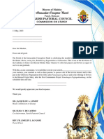 Letter For Schools - For Flores Novena