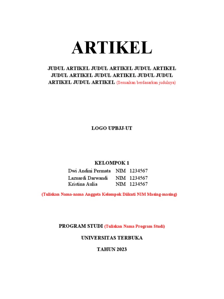 Template Artikel PDF