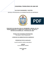 Universidad Nacional Tecnológica de Lima Sur: Escuela Profesional de Administración de Empresas