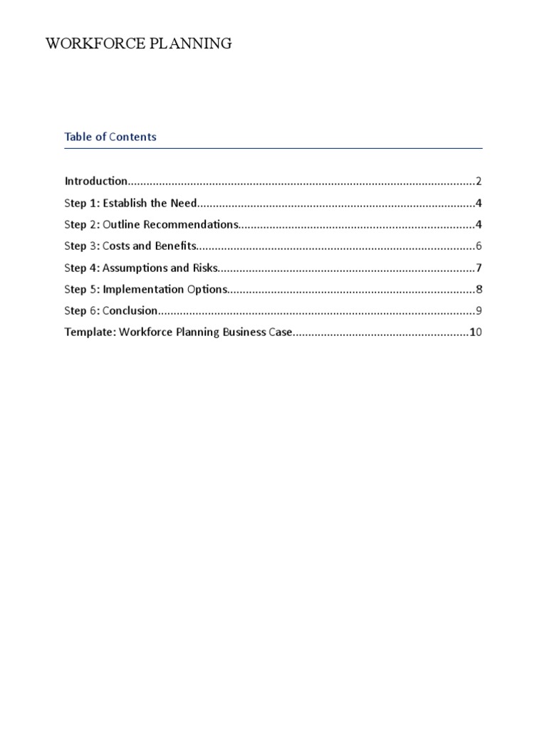 Workforce Planning | PDF | Talent Management | Strategic Management