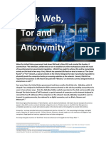 Dark Web, Tor and Anonymity