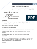 Chemistry Notes For Class 12 Chapter 9 Coordination Compounds