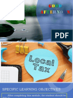 Module 8 Local Taxation