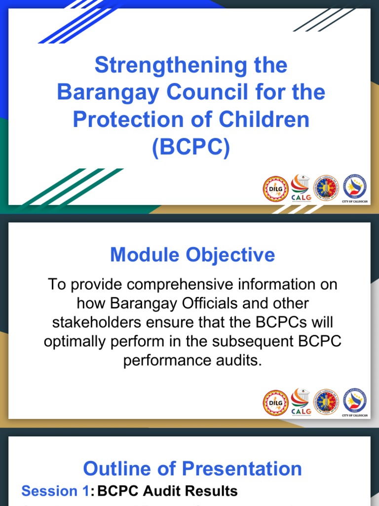 Strengthening BCPC: Roles and Functions | PDF | Child Care | Audit