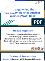 Barngay Violence Against Women (VAW) Desk