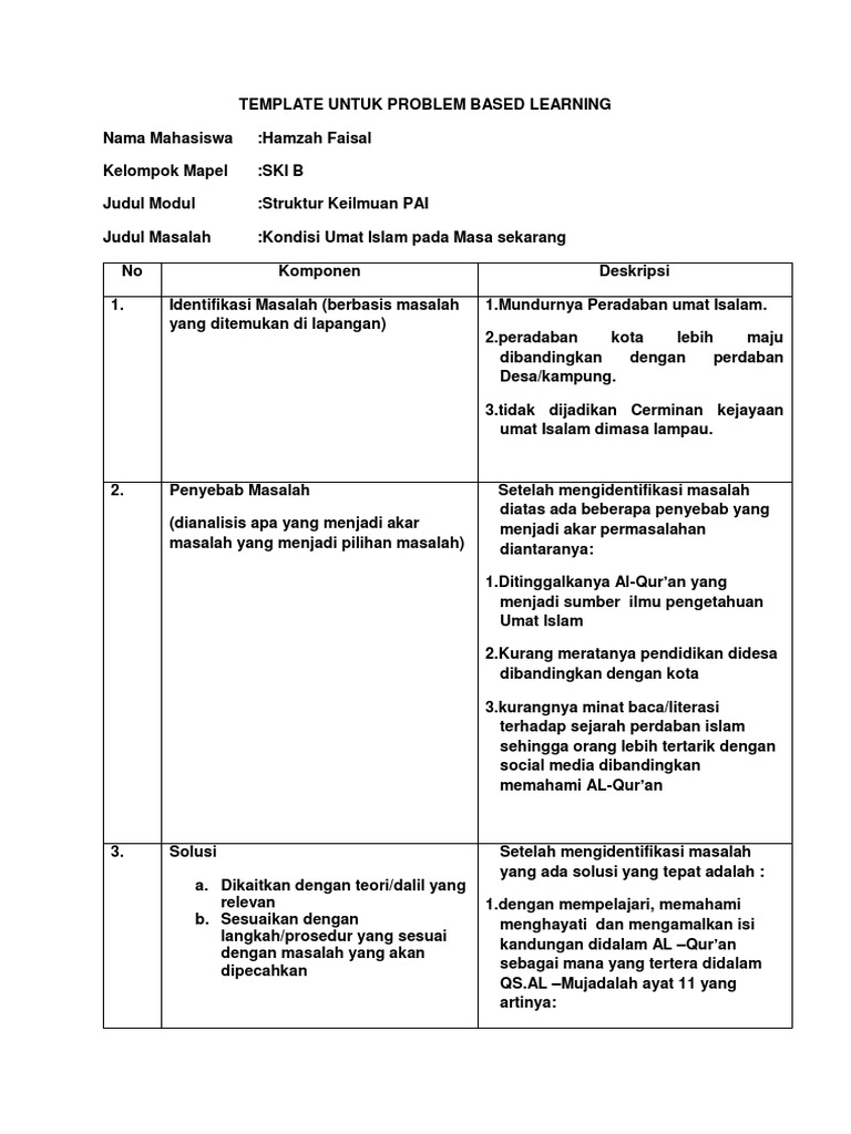 PBL Template FBL PDF