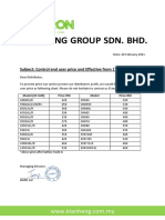 KH MEMO-Control End User Price