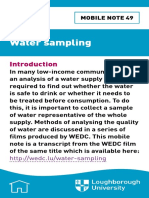 049 Water Sampling