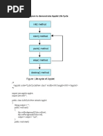 Develop A Java Program To Demonstrate Applet Life Cycle