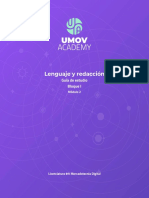 Lenguaje y Redacción: Guía de Estudio Bloque I