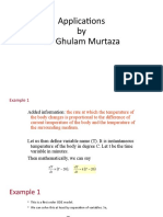 Applications by DR Ghulam Murtaza