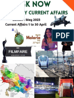 1 To 30 April 2023 English Monthly Current Affairs