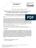 Thermal Comfort Analysis of PMV Model Prediction in Air