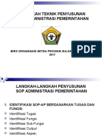 Contoh Penyususnan SOP