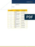 DERECHO - FISCAL Calendario