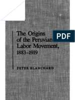 The Origins of The Peruvian Labor Movement 1883 1919