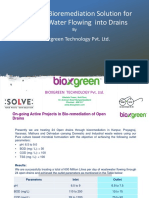 Summary Bioremediation of Drains in UP - Bioxgreen