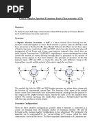 3-Transistor Characteristics and Amplifier Circuits