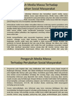 Pengaruh Media Massa Terhadap Perubahan Sosial Masyarakat