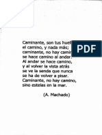 Caminante, Son Tus Huellas El Camino, y Nada Más... A.Machado