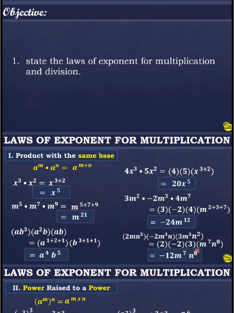 Q3 W6 M7 Law of Exponent PDF