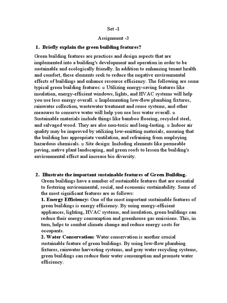 Assignment 3 Pdf Green Building Efficient Energy Use
