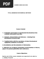 Advanced Biochemical Methods - 2