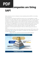 What Companies Are Using SAP