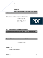 Equações Quadráticas