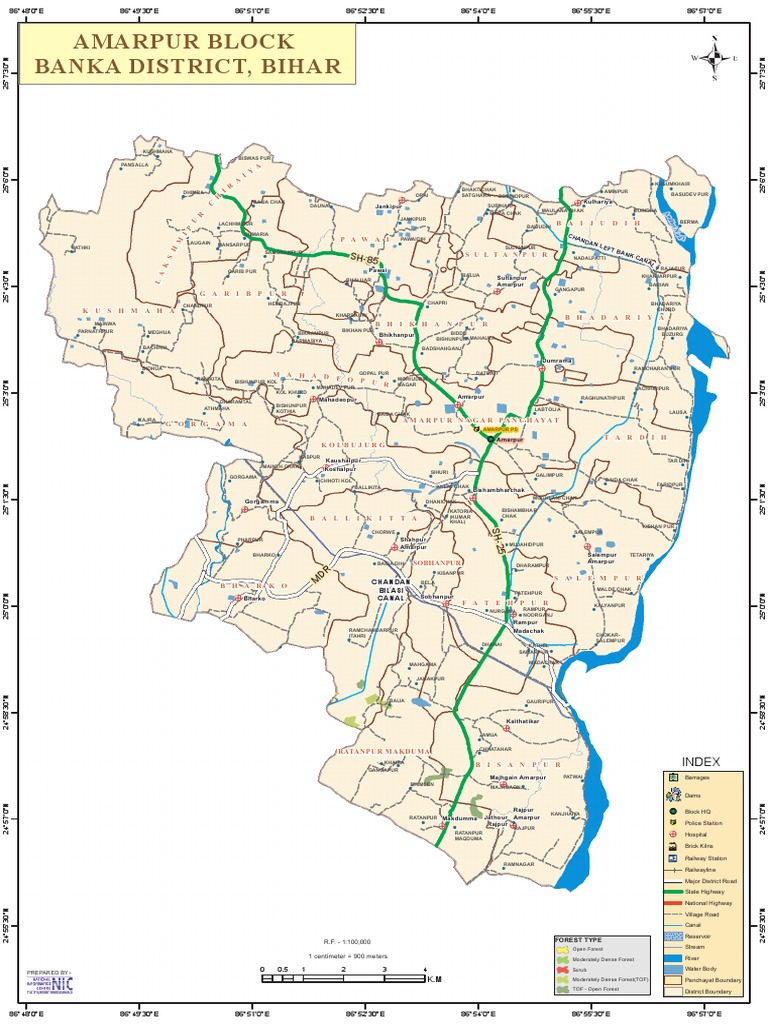 Amarpur Block Map, Banka District | PDF