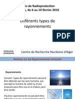 1.2 Différents Types de Rayonnements