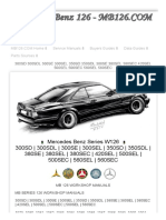 Mercedes Benz W126 Workshop Repair Manuals