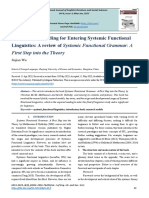 The Required Reading For Entering Systemic Functional Linguistics: A Review of Systemic Functional Grammar: A First Step Into The Theory