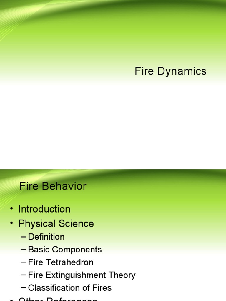 Introduction to Fire Dynamics | PDF | Science & Mathematics ...