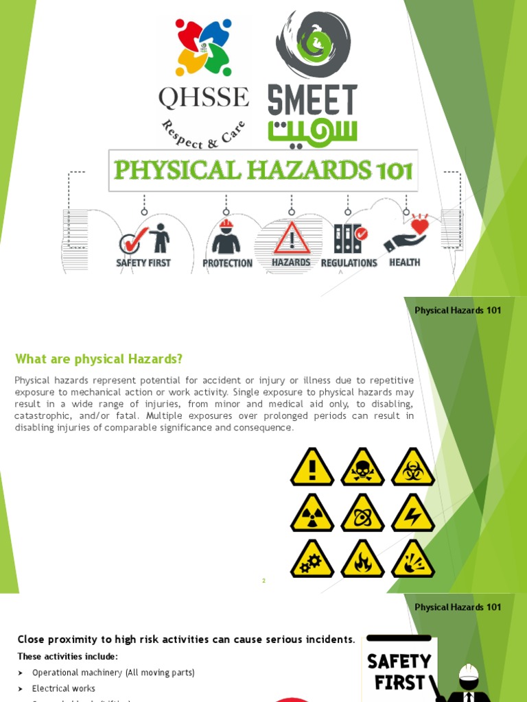 Physical Hazards 101 Pdf Personal Protective Equipment Noise
